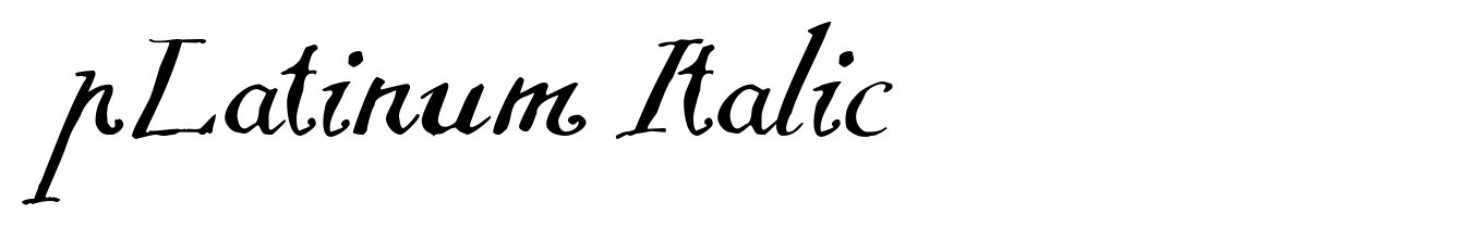pLatinum Italic